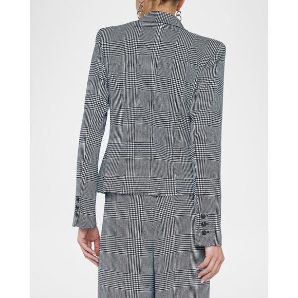 L'AGENCE Atmore Houndstooth Double Breasted Blazer - Picture 5 of 11